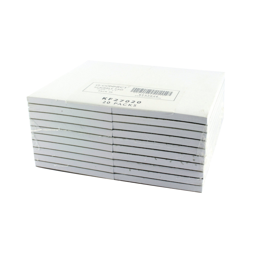 Q-CONNECT SCRIBBLE PAD 127X76MM PK20