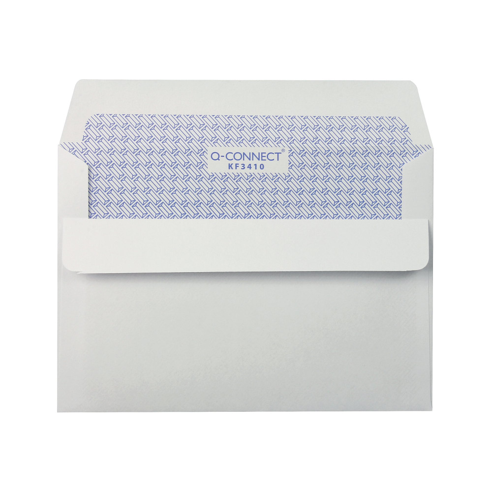 Q-CONNECT ENVELOPE C6 LOW WINDOW WHT