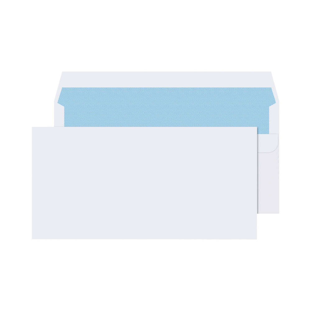 Q-CONNECT ENV DL WHITE SELF-SEAL
