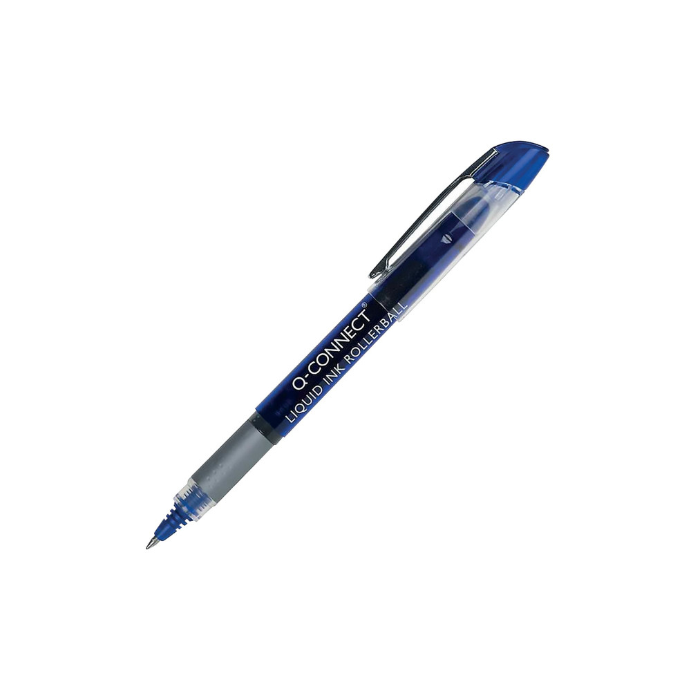 Q-CONNECT ROLLERBALL LIQ INK BL PK10