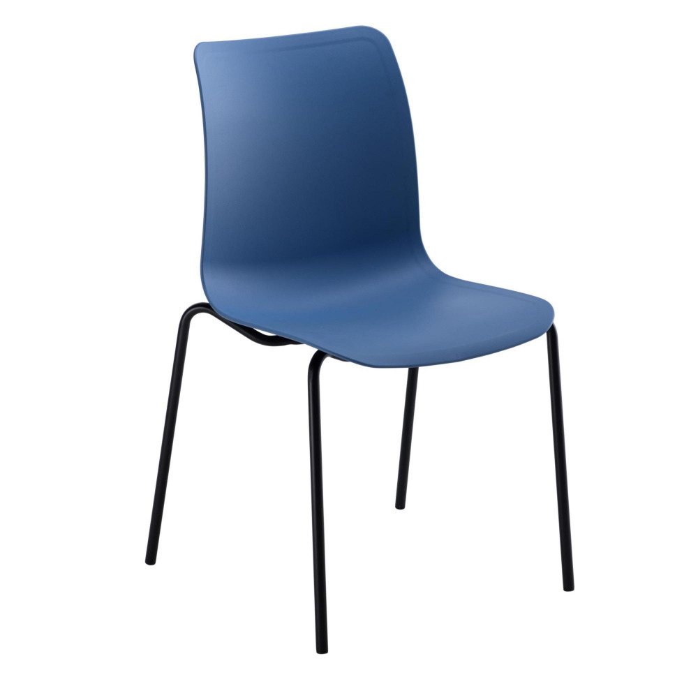 JEMINI FLEXI 4 LEG CHAIR 520MM BLUE