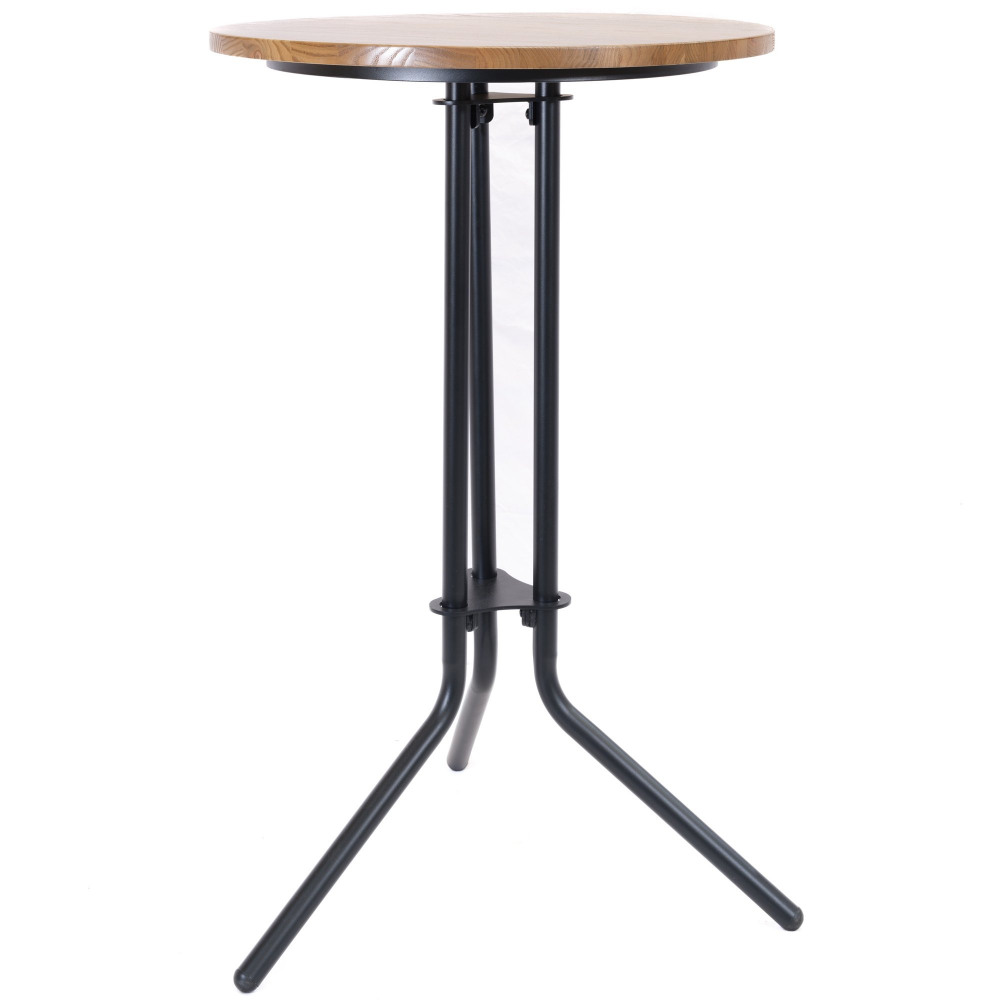 TRINE WOODEN TOP HIGH TABLE 1110MM