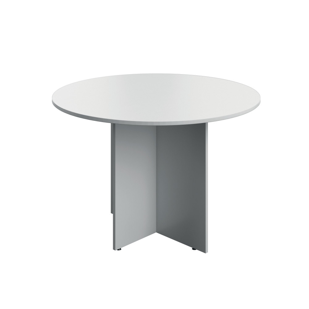 LEG RND BOARDROOM TBL 1100X1100 WHT
