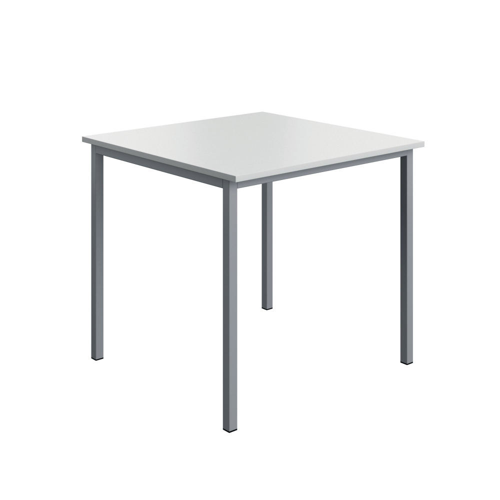 MPPS TABLE 800X800 WHITE/SILVER