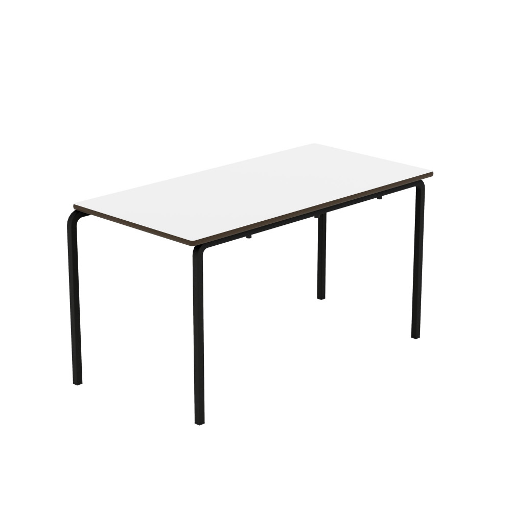 CRUSH BENT FRAME TABLE 1200 WHT/BLK