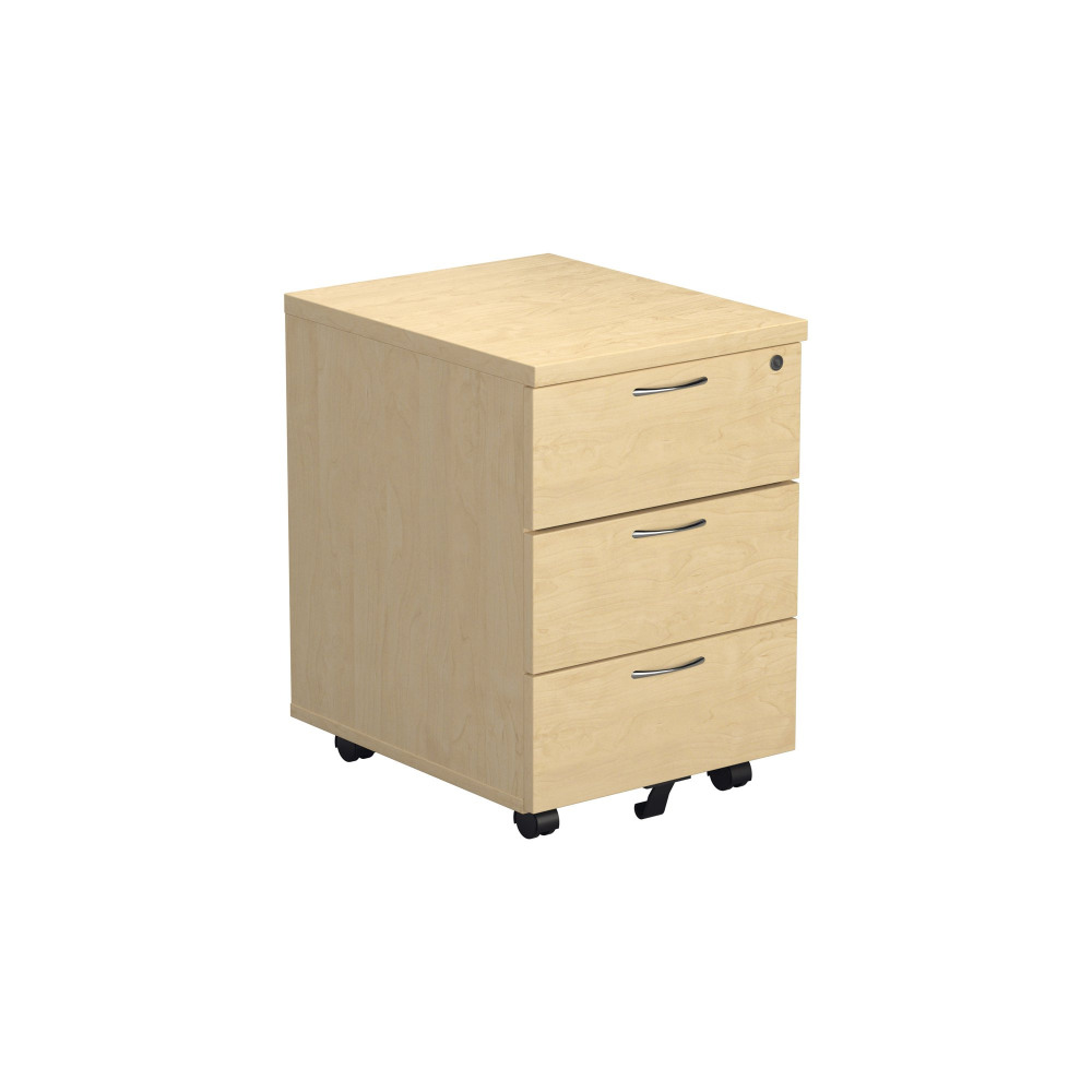 JEMINI 3 DRW MOBILE PEDESTAL MAPLE
