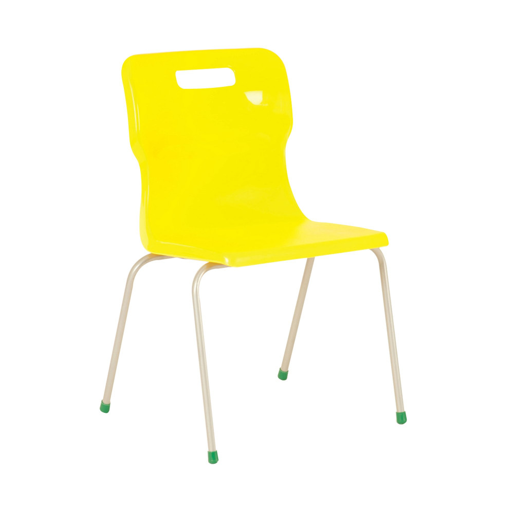 TITAN 4 LEG CLSM CHAIR YELLOW