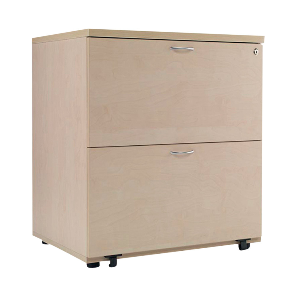 JEMINI 2 DRW DSKH FILING CAB MAPLE