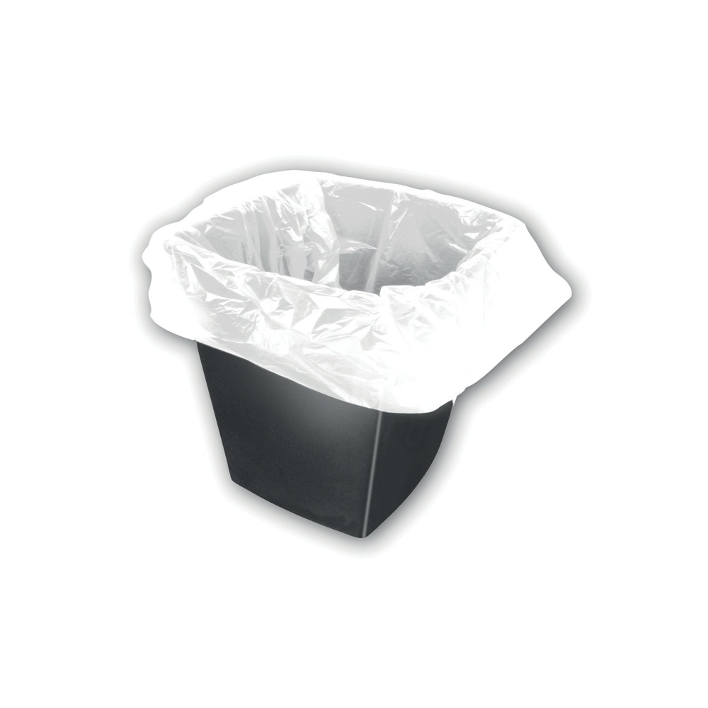 2WORK SQ BIN LINERS 30L WHT PK1000