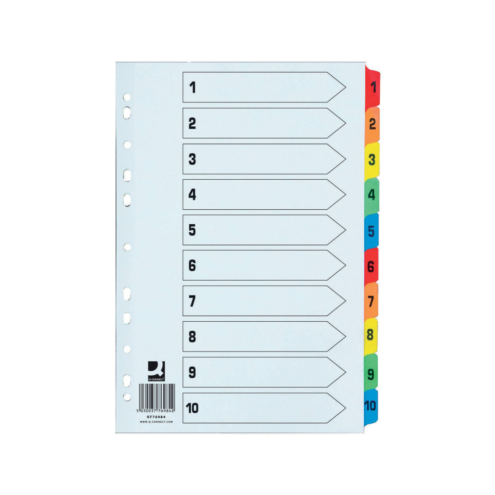 Q CONNECT EW INDEX 1-10 REINF MULTI