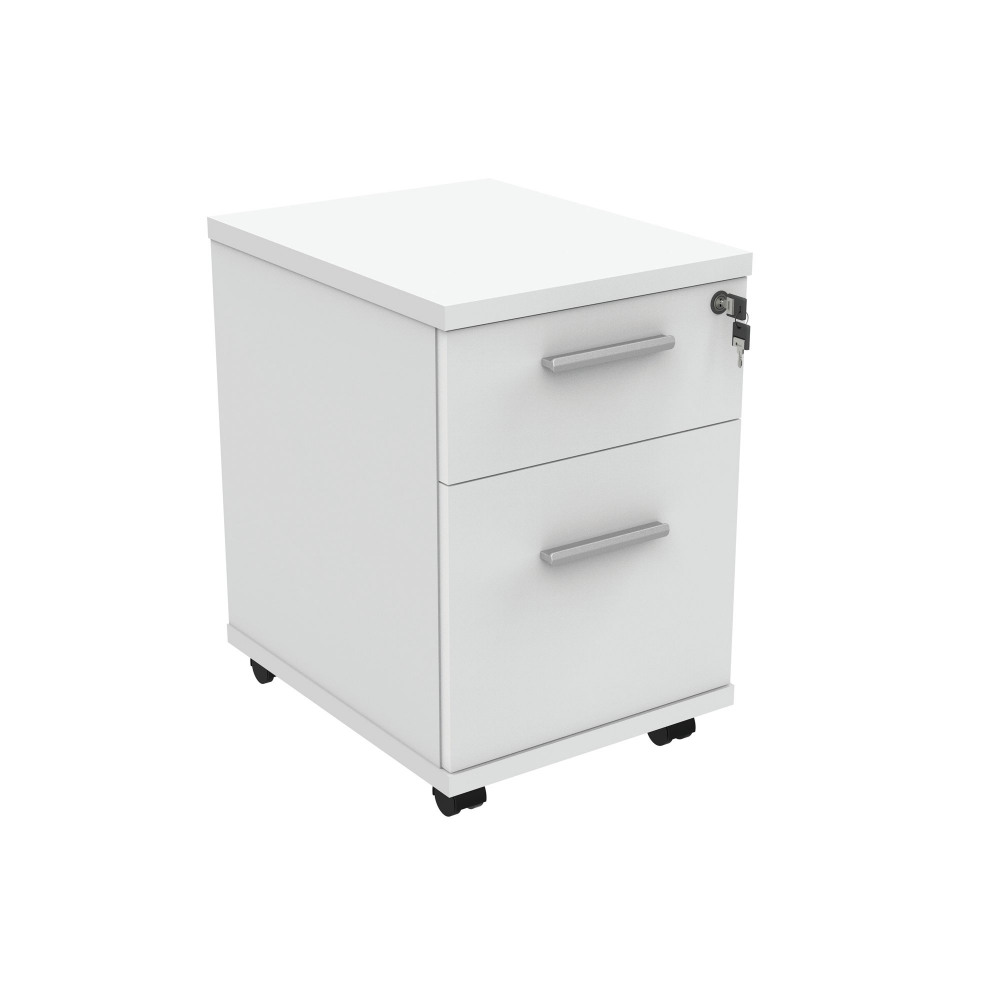 ASTIN 2 DRW MOB UDESK PED ARC WHT