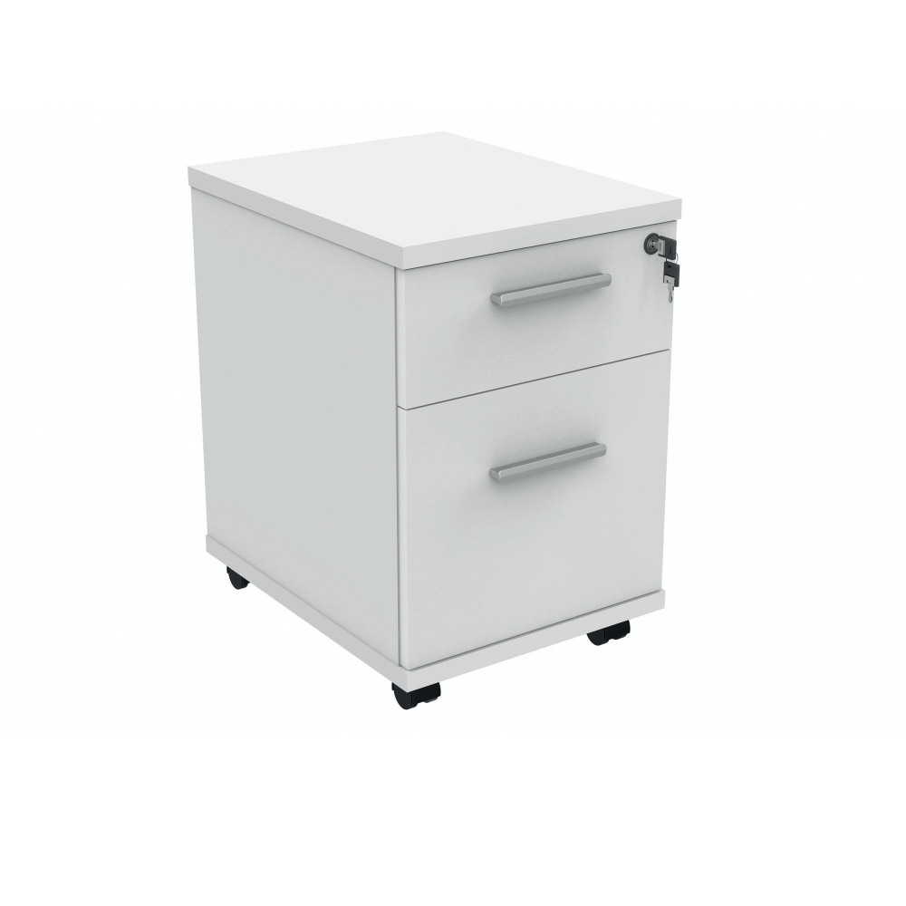 POLARIS 2 DRW MOB UDESK PED AWHT
