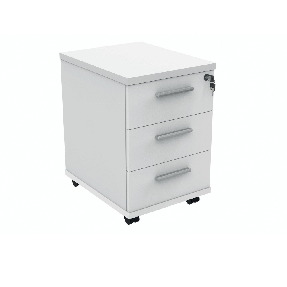 POLARIS 3 DRW MOB UDESK PED AWHT