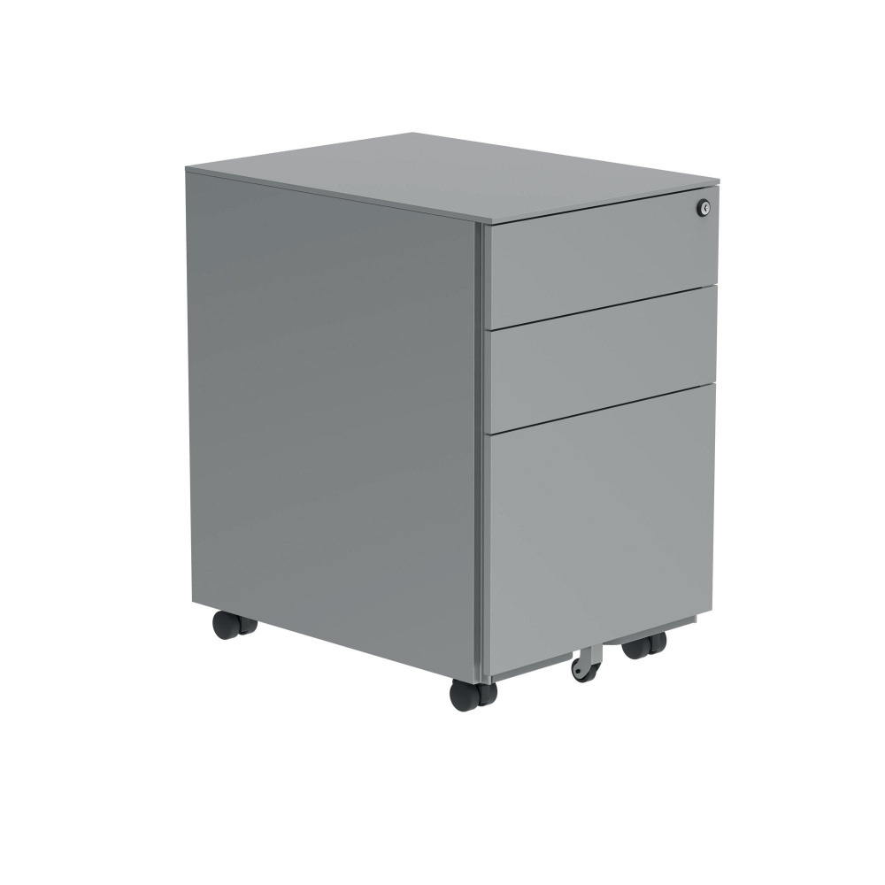 POLARIS 3 DRW MOB UDESK PED SILVER