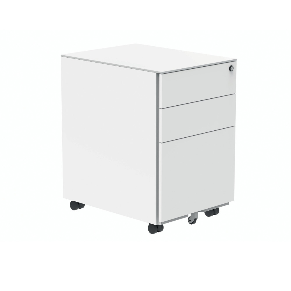 POLARIS 3 DRW MOB UDESK PED WHITE