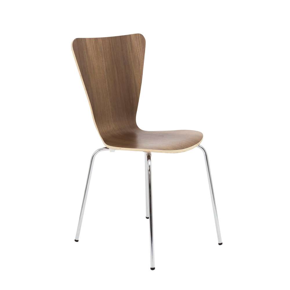JEMINI PICASSO WOODEN CHAIR WALNUT