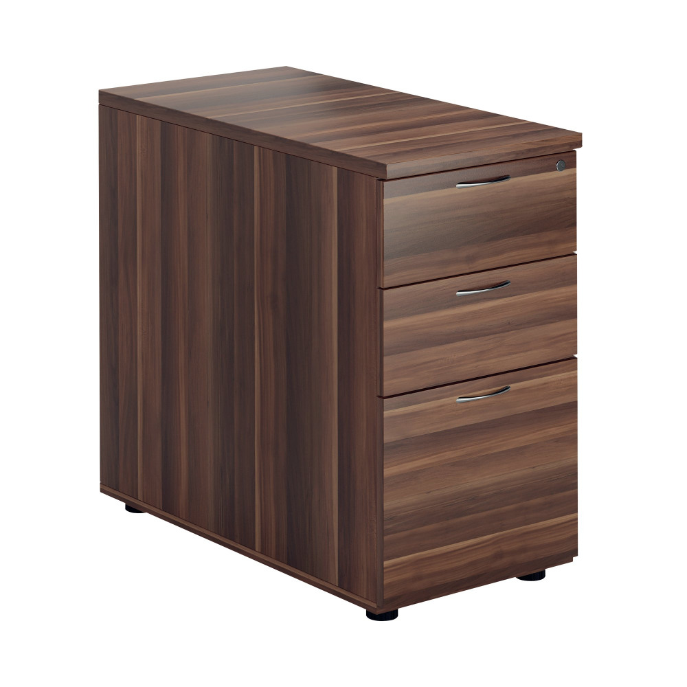 JEMINI 3 DRW DESK HIGH WALNUT