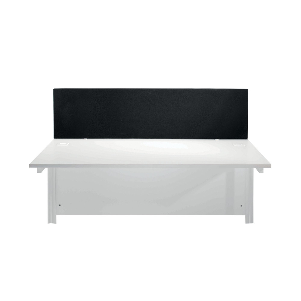 JEMINI STRAIGHT MTD DESK SCREEN BLK