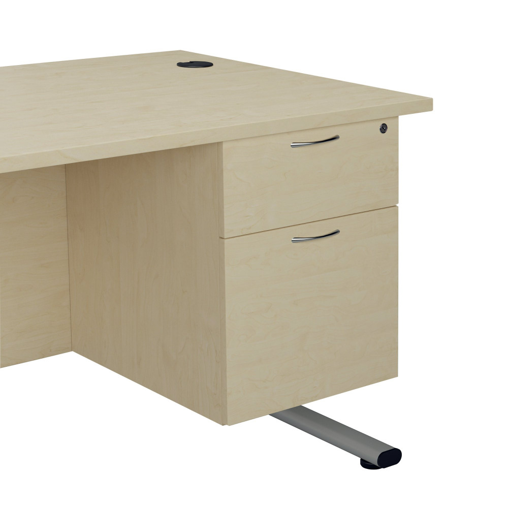 JEMINI 2 DRW FIXED PEDESTAL MAPLE