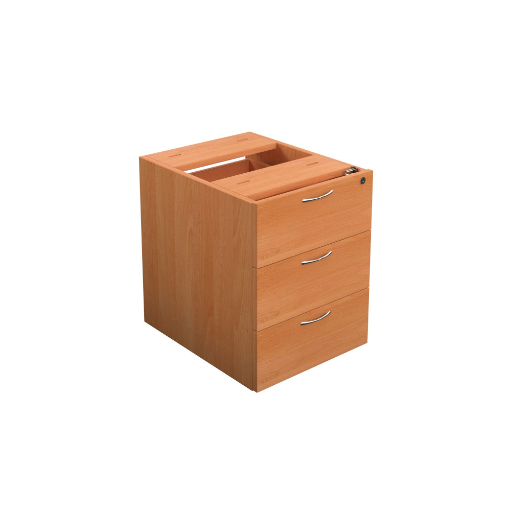 JEMINI 3 DRW FIXED PED BEECH