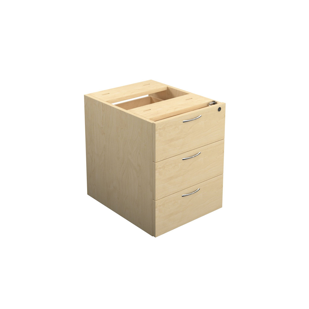 JEMINI 3 DRW FIXED PED MAPLE