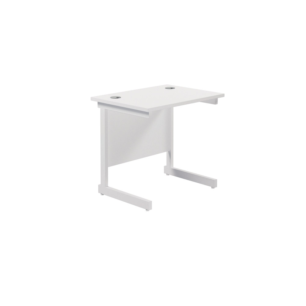 JEMINI SINGLE RECT DESK 800 WHITE