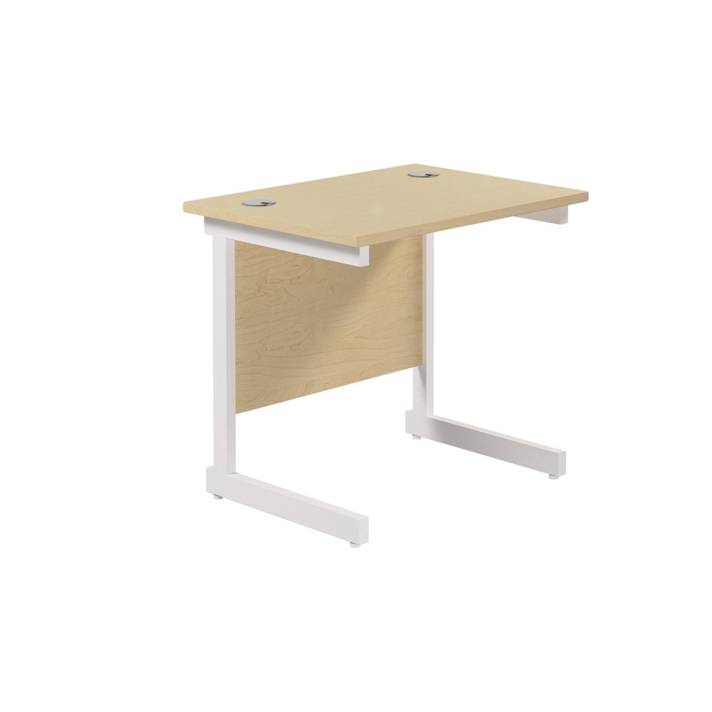 JEMINI SINGLE RECT DESK 800 MAPLE