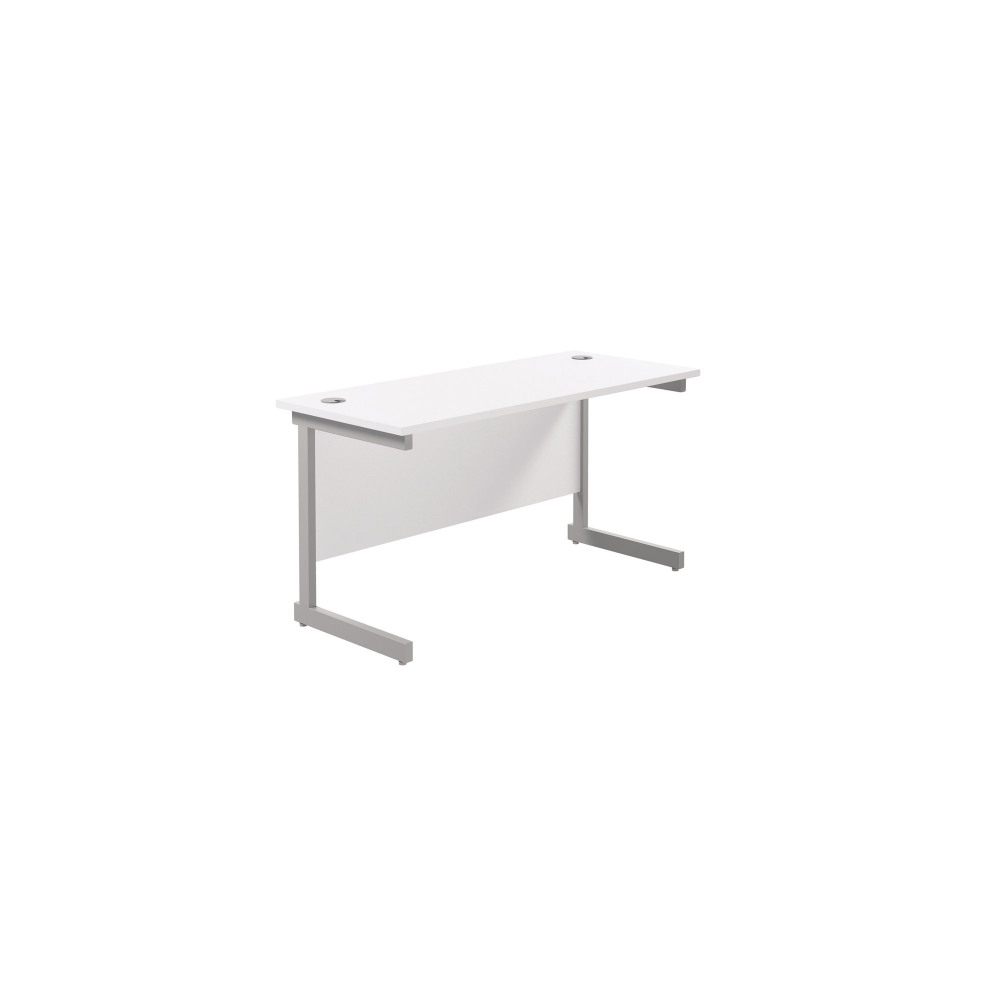 JEMINI SINGLE RECT DESK 1400 WHITE