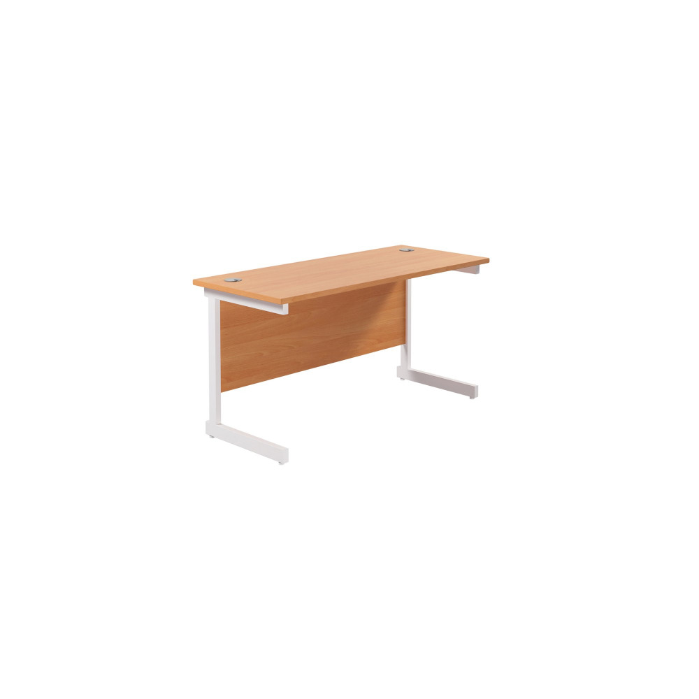 JEMINI SINGLE RECT DESK 1400 BEECH