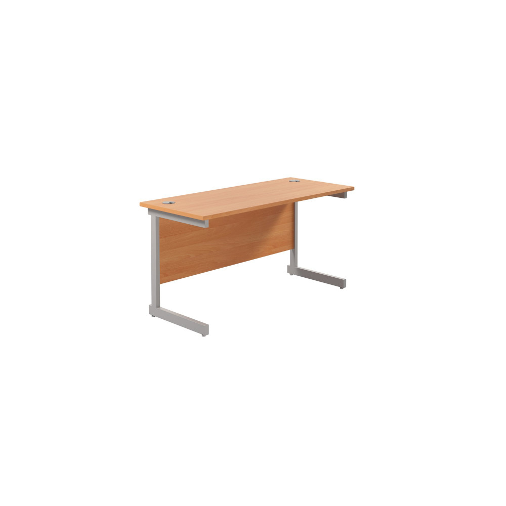 JEMINI SINGLE RECT DESK 1400 WHITE