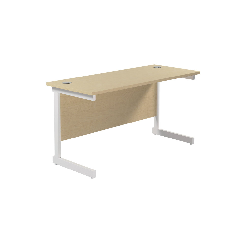 JEMINI SINGLE RECT DESK 1400 MAPLE