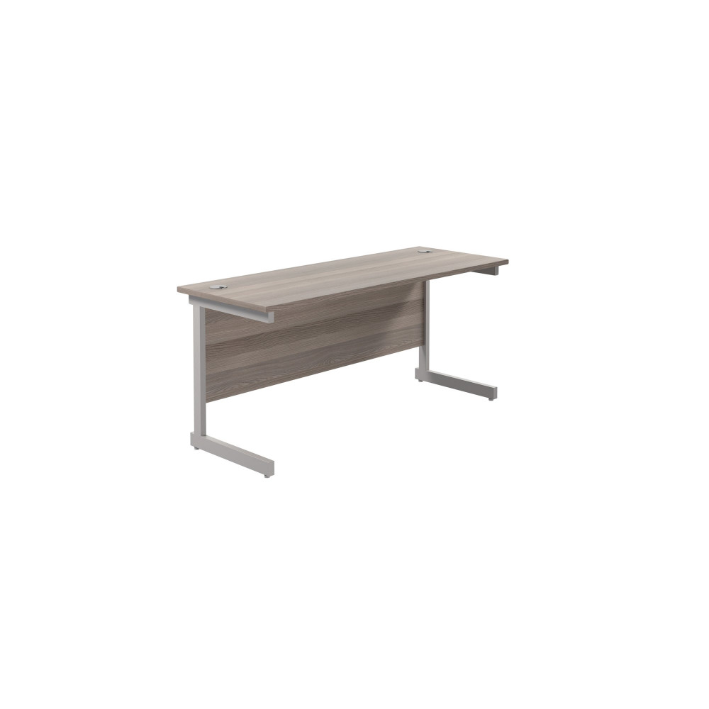 JEMINI SINGLE RECT DESK 1600 G/OAK