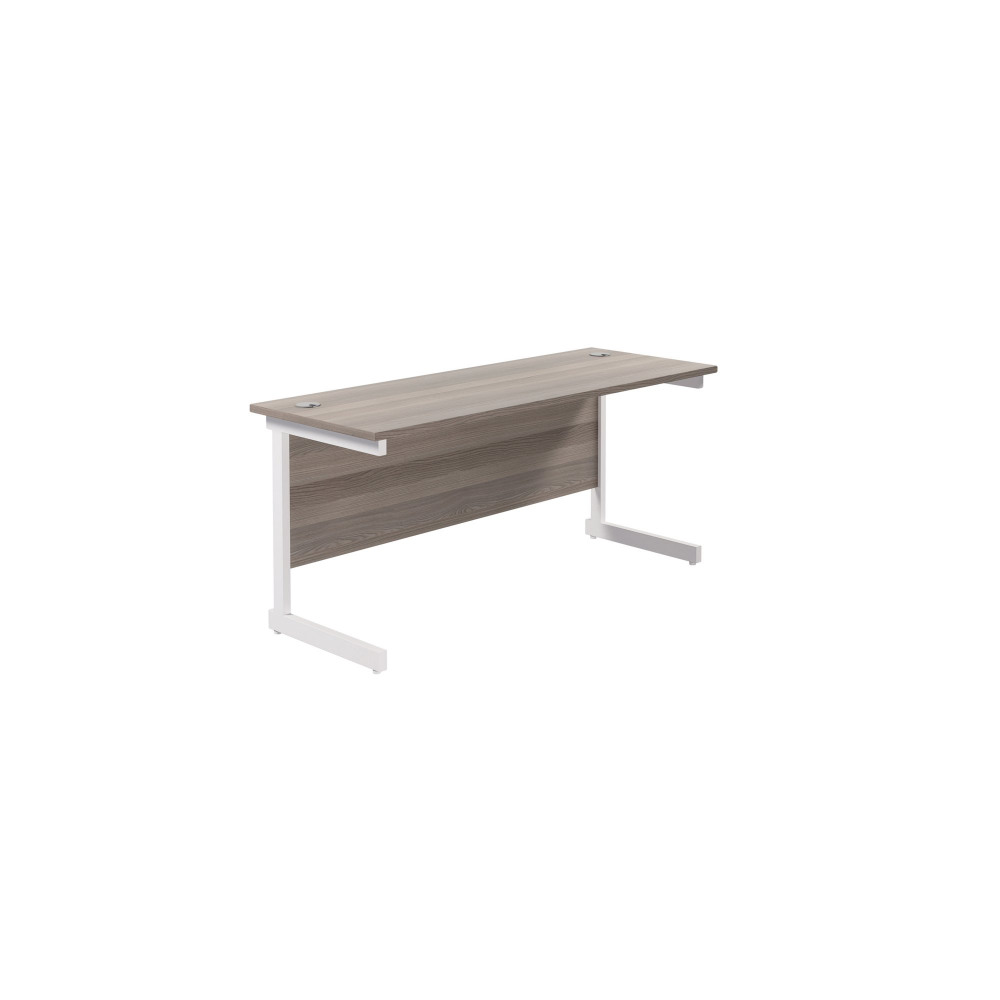 JEMINI SINGLE RECT DESK 1600 G/OAK