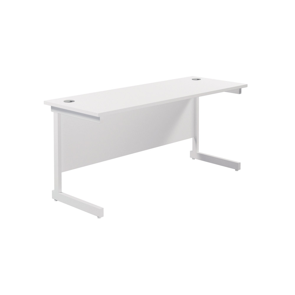JEMINI SINGLE RECT DESK 1800 WHITE