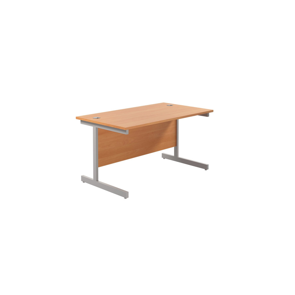 JEMINI RECT DESK 1200 BEECH/SILVER