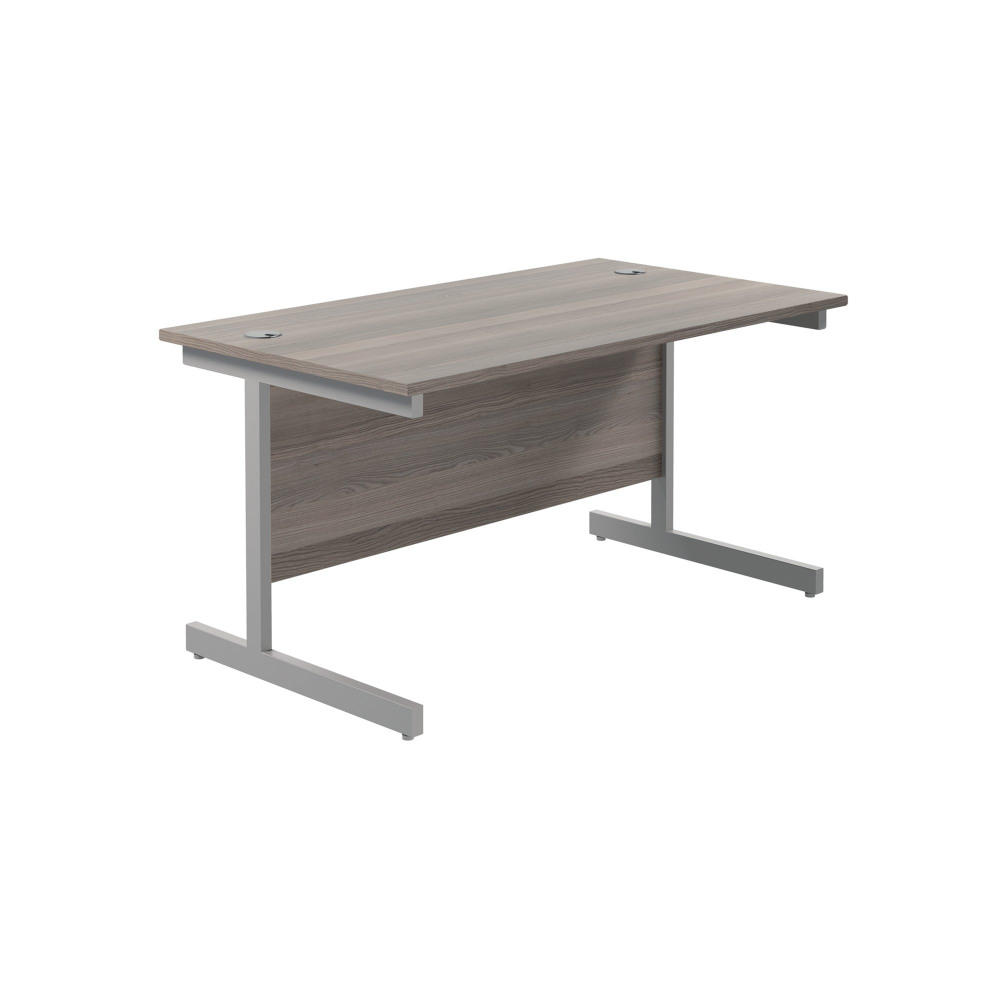 JEMINI RECT DESK 1200 G/OAK/SILVER