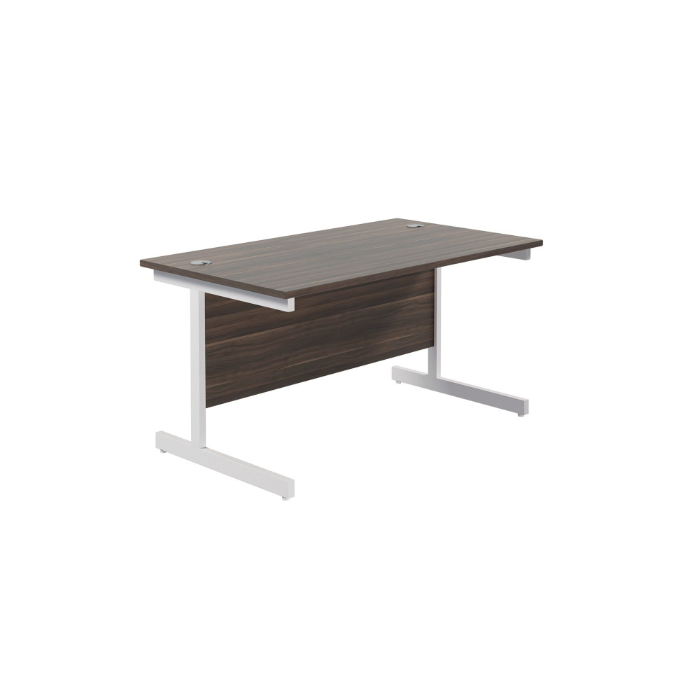 JEMINI SINGLE RECT DESK 1400 D/WAL