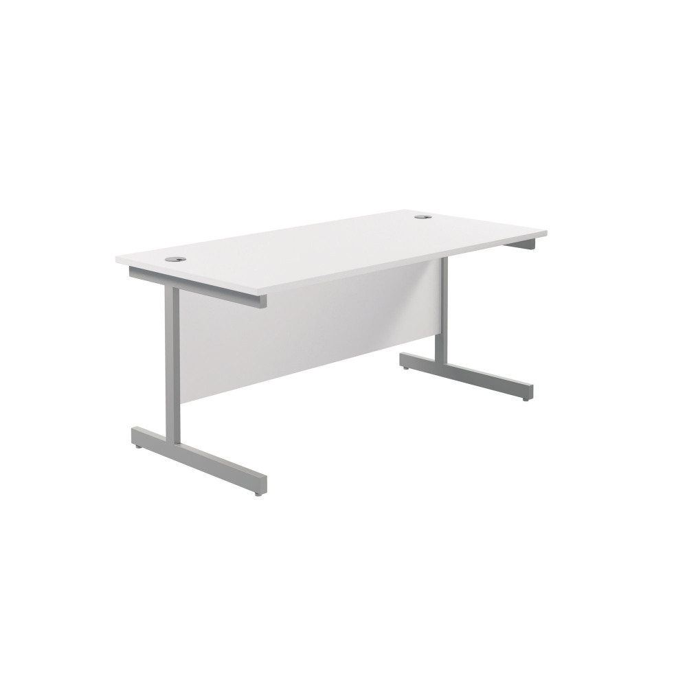 JEMINI SINGLE RECT DESK 1600 WHITE