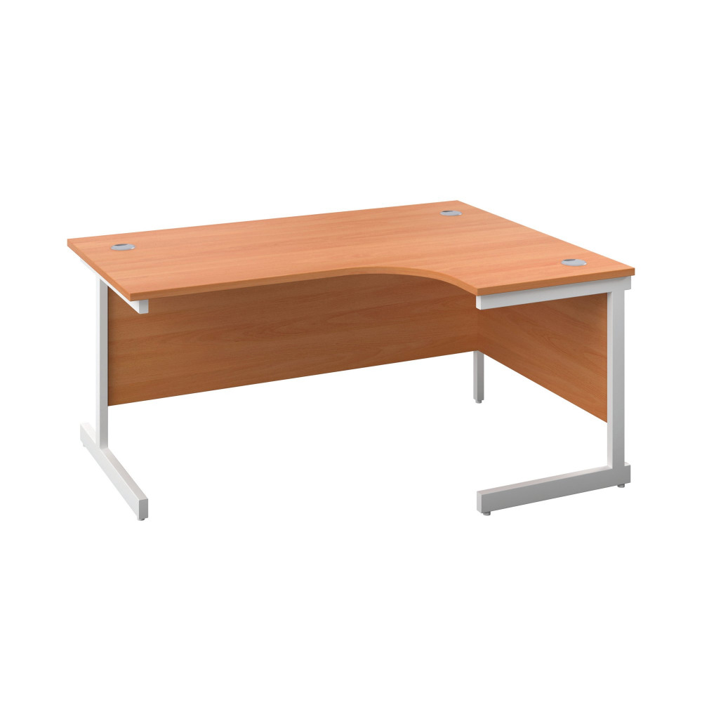 FIRST RADIAL RH DESK 1800 BCH/WHITE