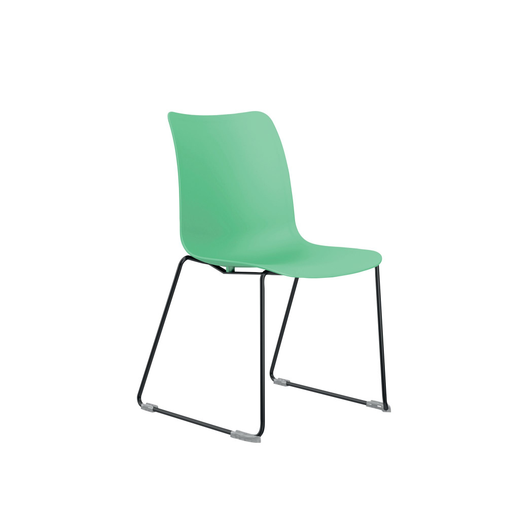 JEMINI FLEXI SKID CHAIR GREEN