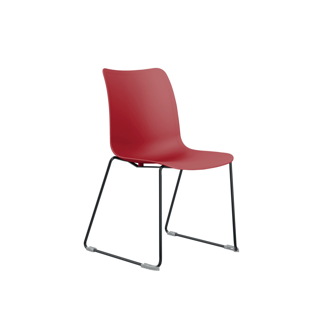 JEMINI FLEXI SKID CHAIR RED
