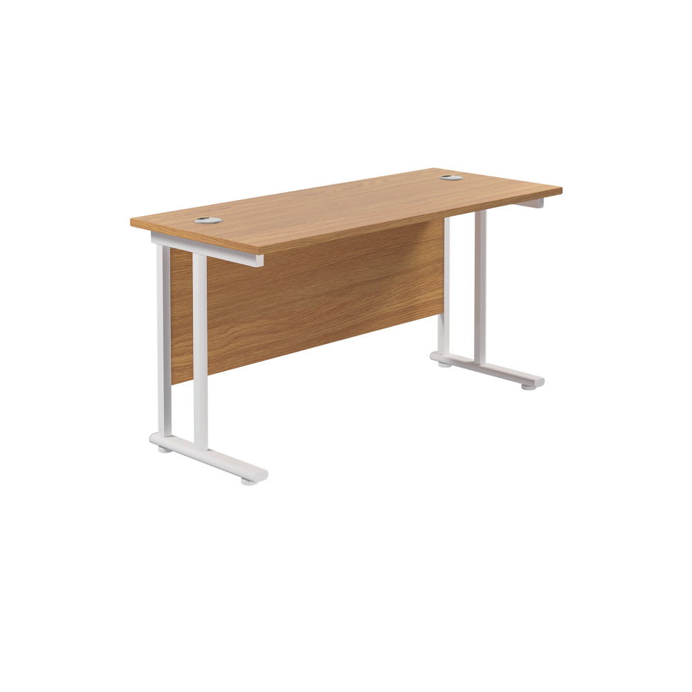 JEMINI RECT CANT DESK 1400X600 N/OAK