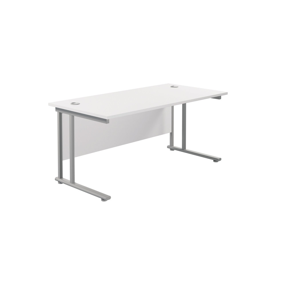 JEMINI RECT CANT DESK 1600X800 WHT