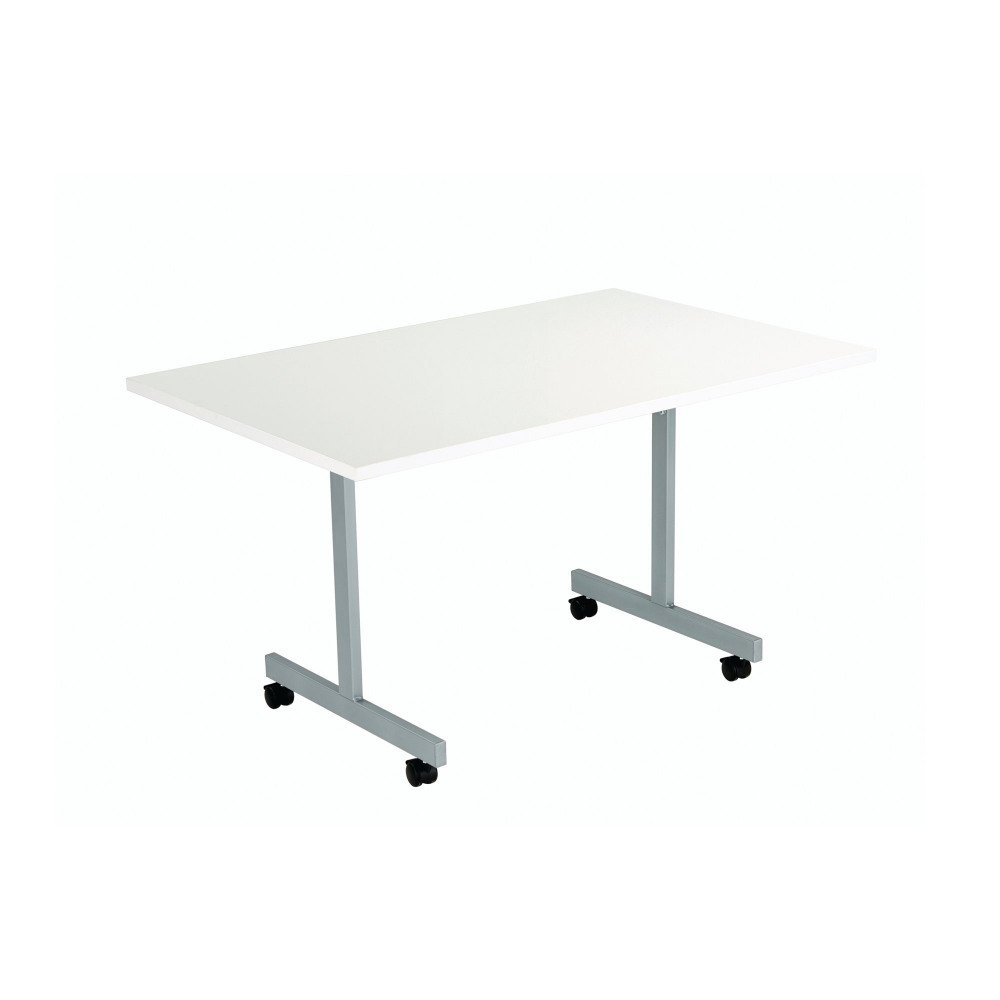 JEMINI RECT TTGTBL 1200X700 WHT/SLV