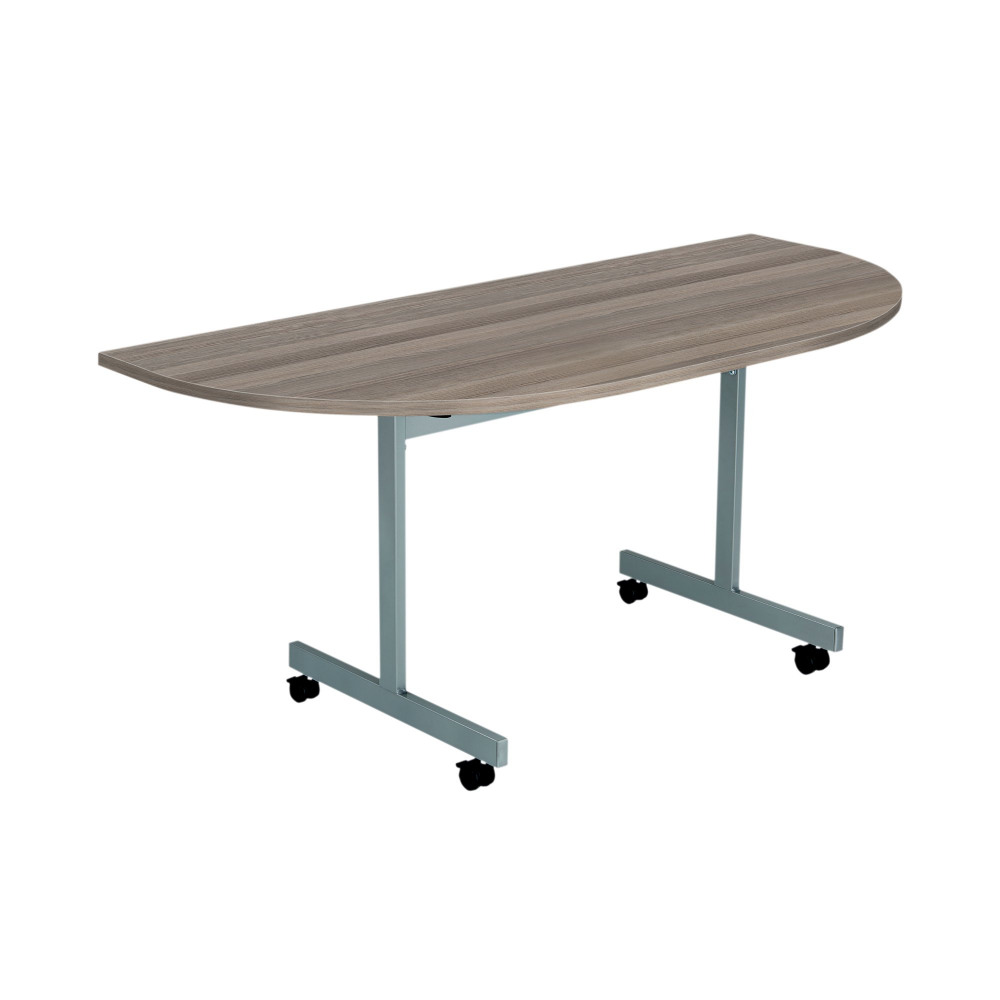 JEMINI D-END TILT TABLE 800 GREY OAK