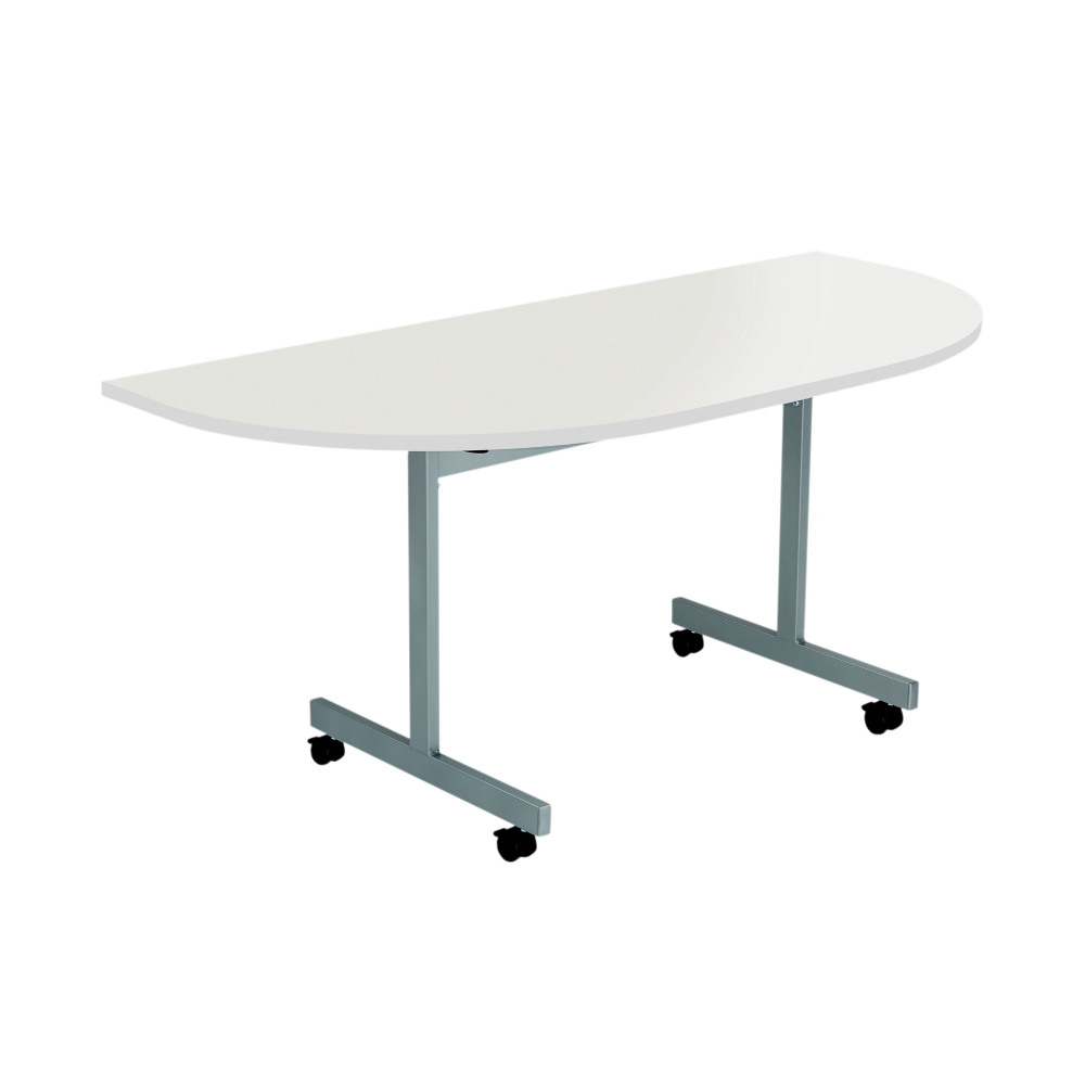 JEMINI D-END TILT TABLE 800 WHITE