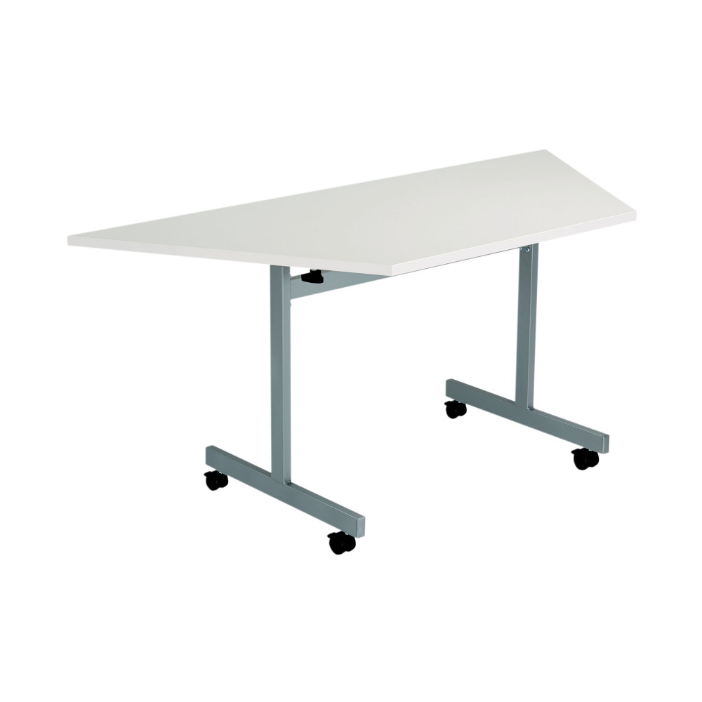 JEMINI TRAP TILT TABLE 800 WHT/SLV