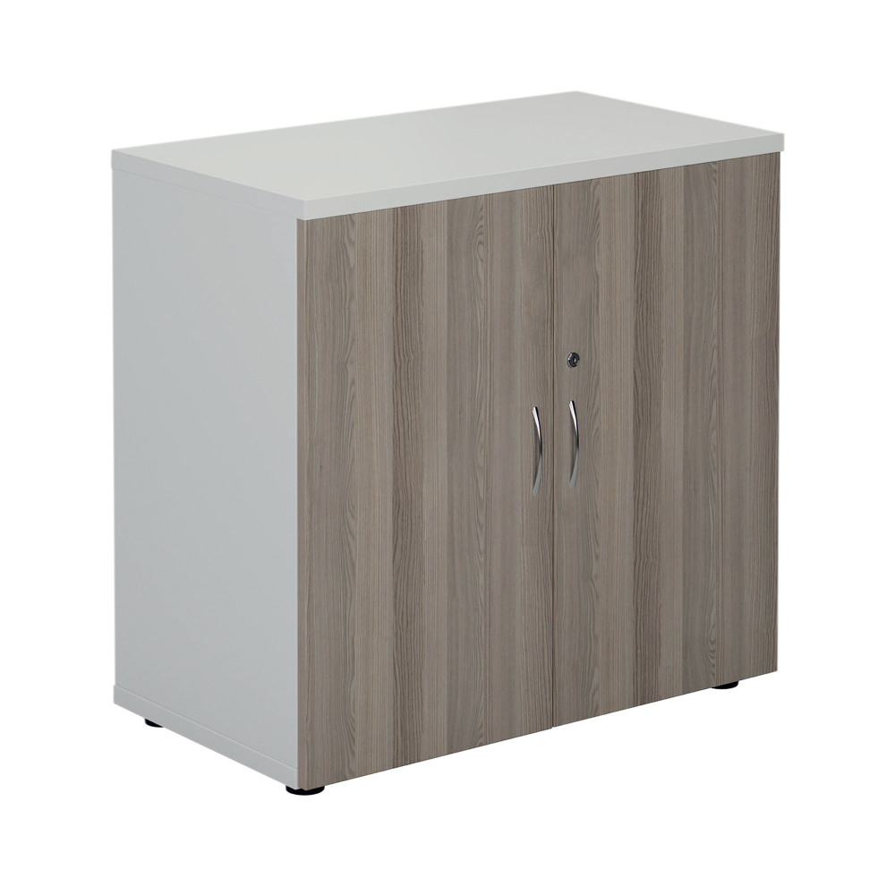 JEMINI CUPBOARD 800X450 WHT/GREY OAK