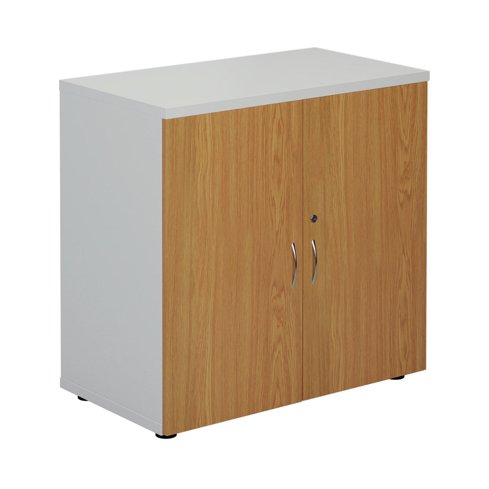 JEMINI CUPBOARD 800X450 WHT/NOVA OAK
