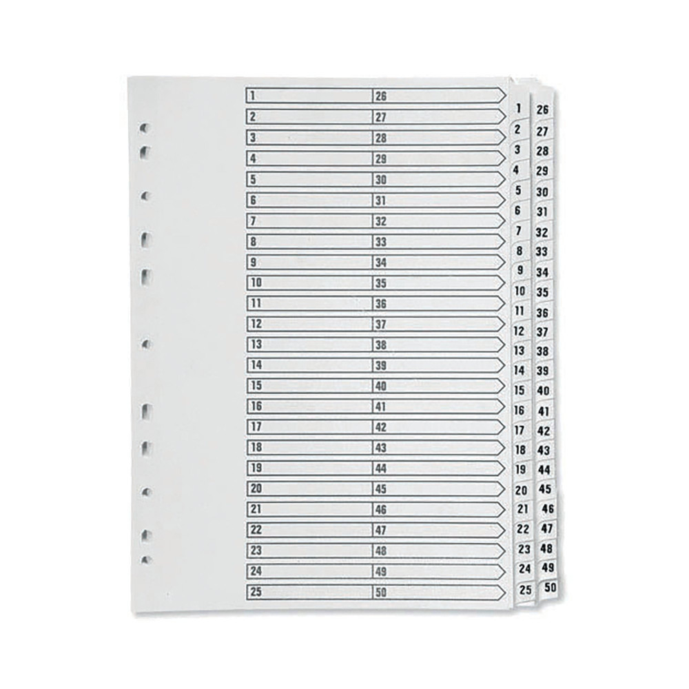 Q-CONNECT A4 1-50 Q-CONNECTLAR INDEX